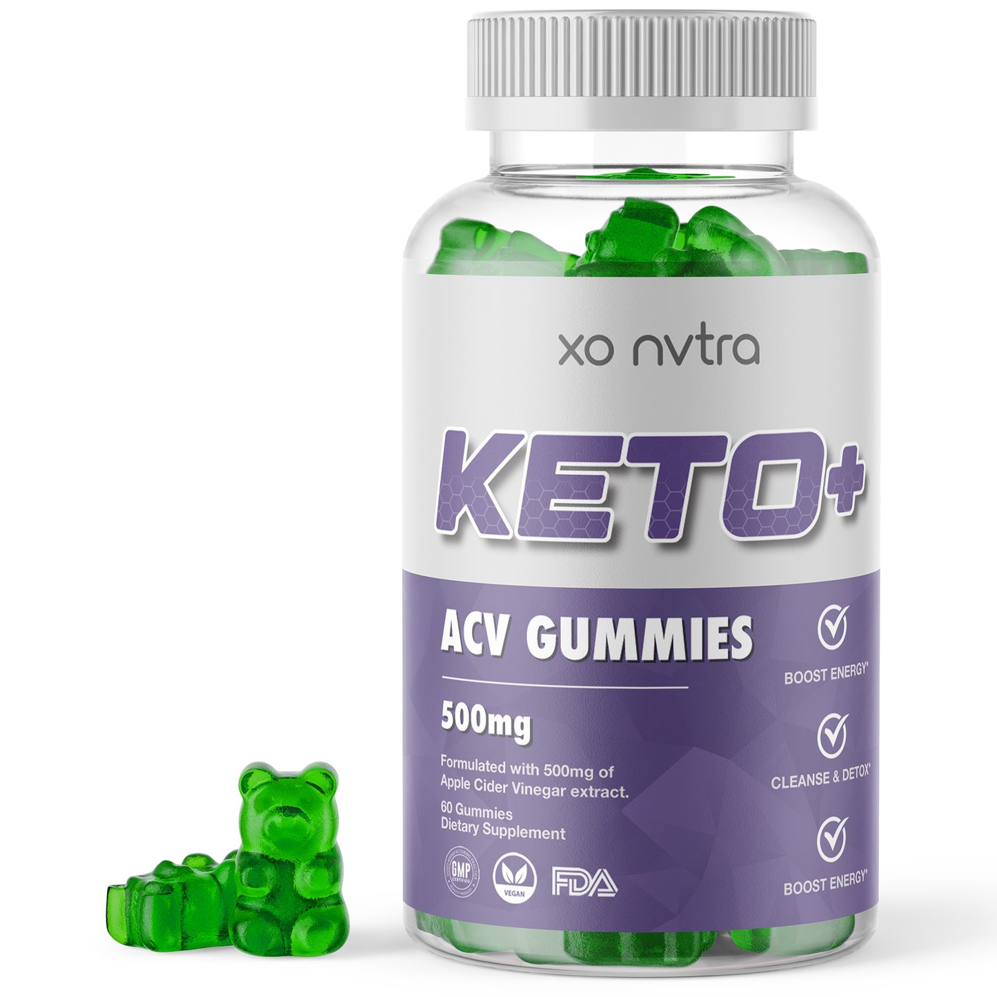 (2 Pack) KETO+ Apple Cider Vinegar Gummies