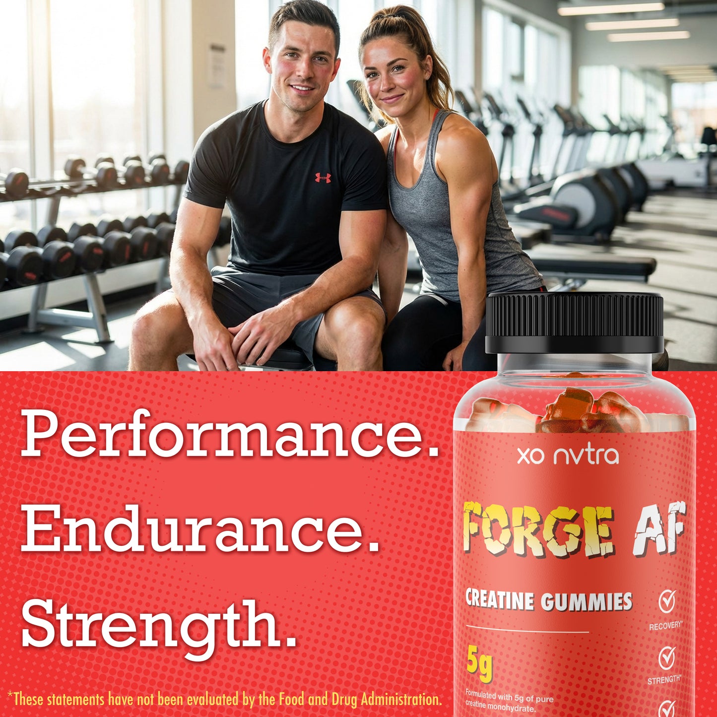 (2 Pack) FORGE AF Creatine Gummies