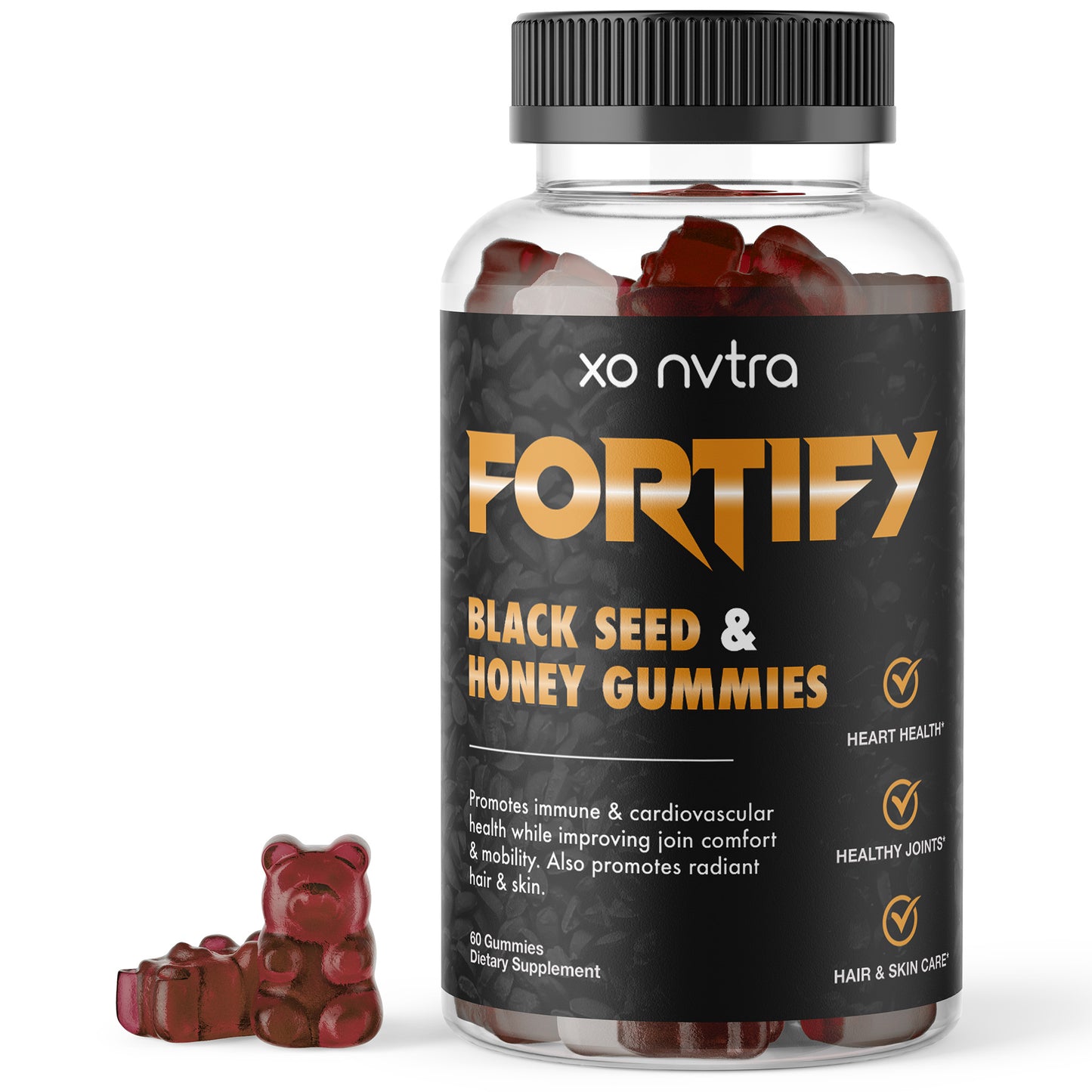 (3 Pack) FORTIFY Black Seed Oil + Honey Gummies