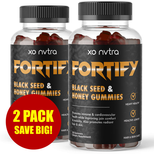 (2 Pack) FORTIFY Black Seed Oil + Honey Gummies