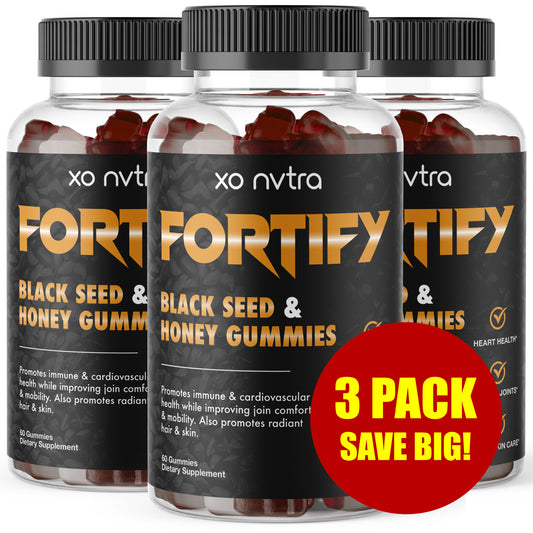 (3 Pack) FORTIFY Black Seed Oil + Honey Gummies