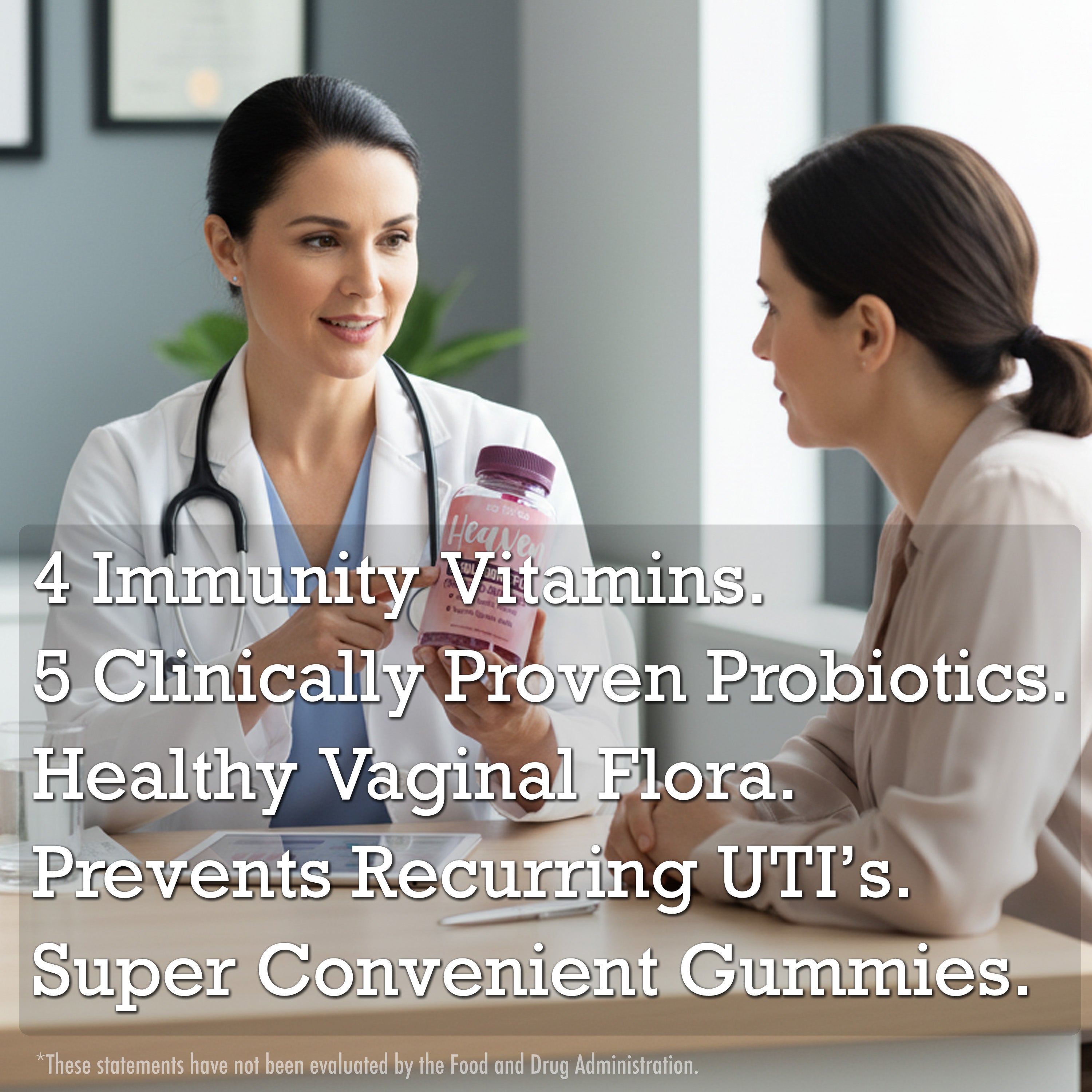 HEAVEN Women's 3 Billion CFU Probiotic Gummies