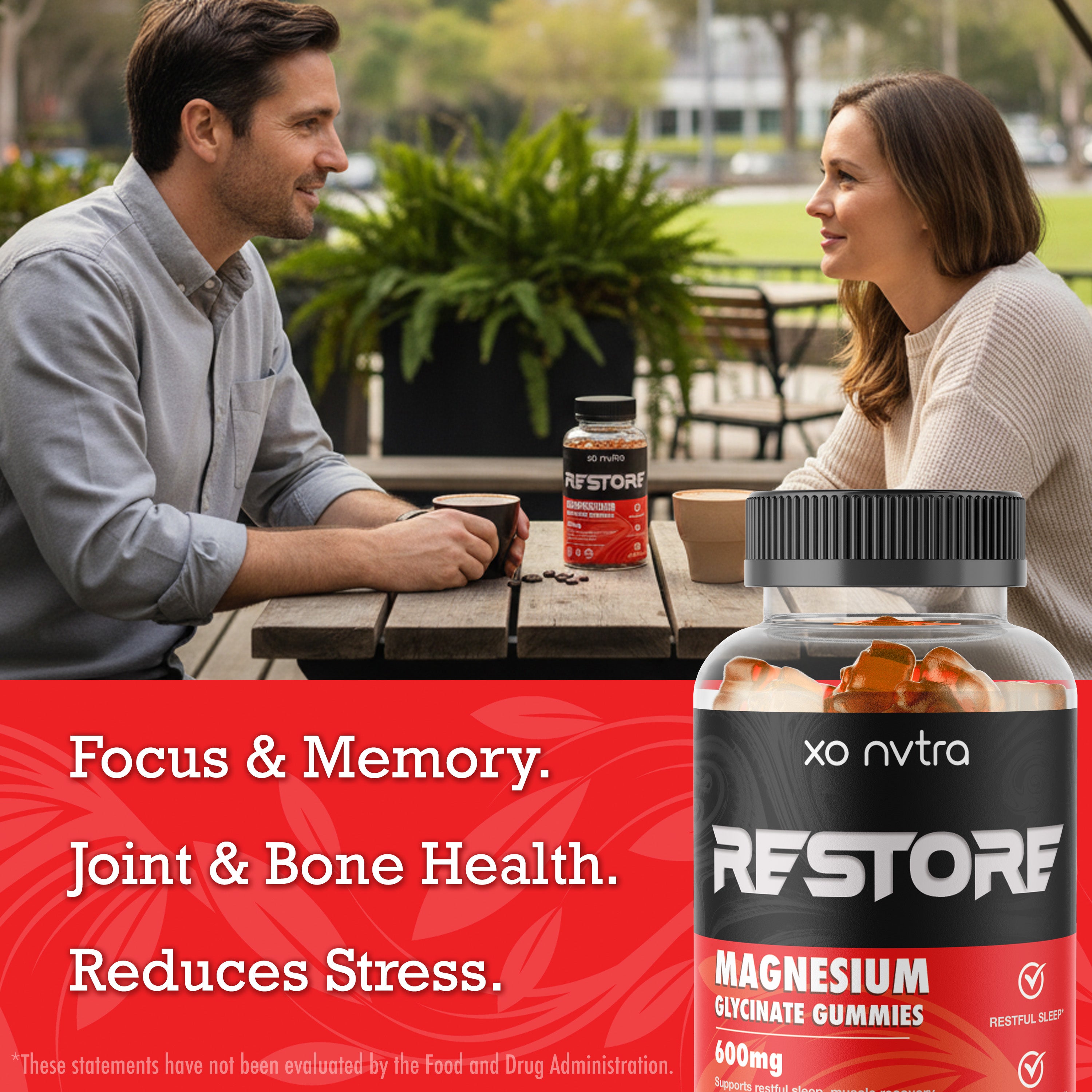 RESTORE Magnesium Glycinate + CoQ10 Gummies