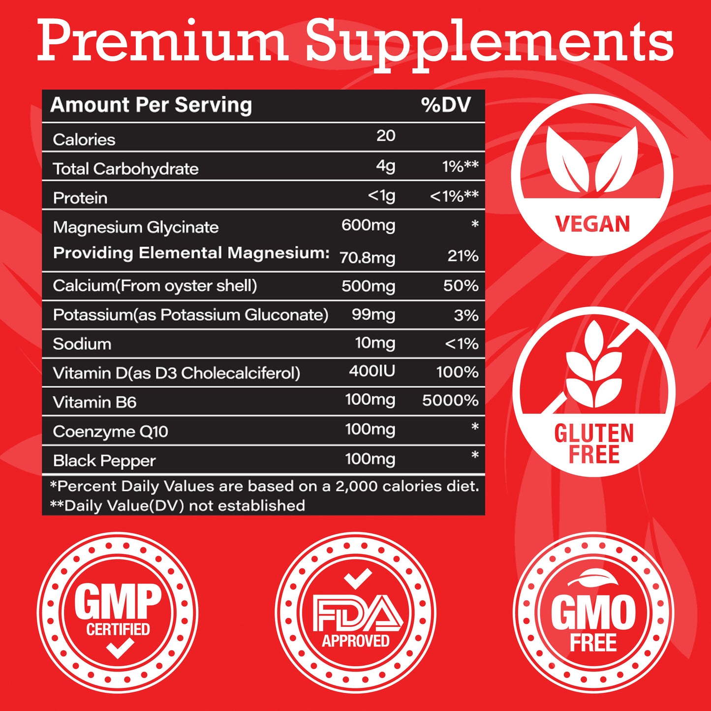 (2 Pack) RESTORE Magnesium Glycinate + CoQ10 Gummies