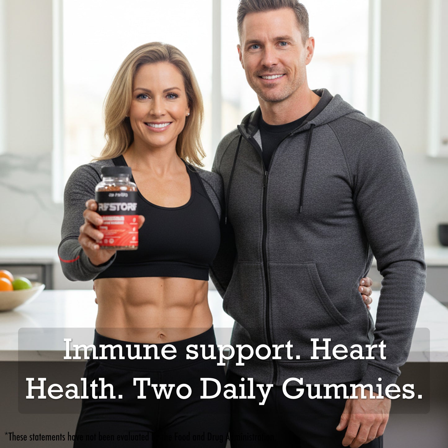 (2 Pack) RESTORE Magnesium Glycinate + CoQ10 Gummies