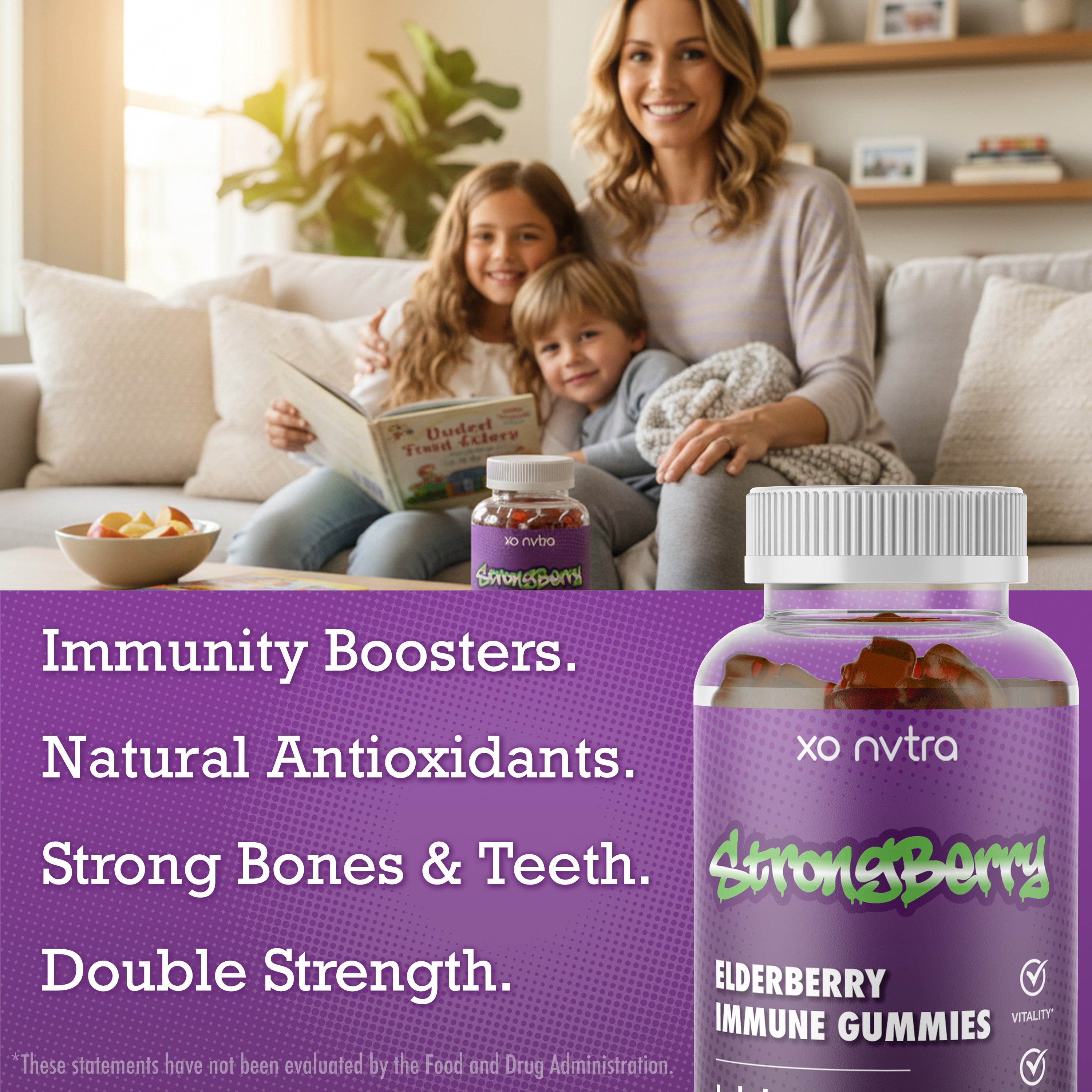 STRONGBERRY Elderberry Immune Gummies