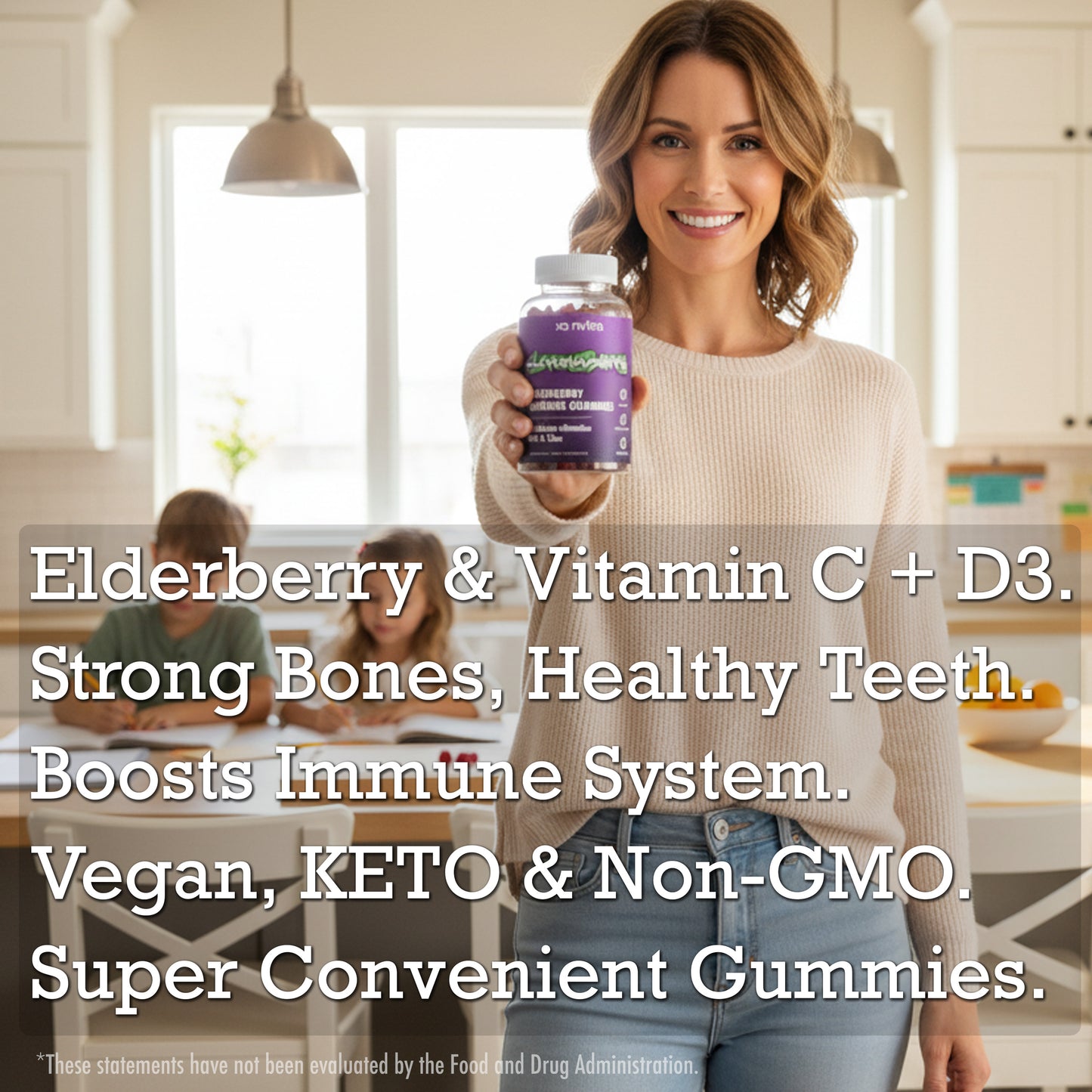 (2 Pack) STRONGBERRY Elderberry Immune Gummies