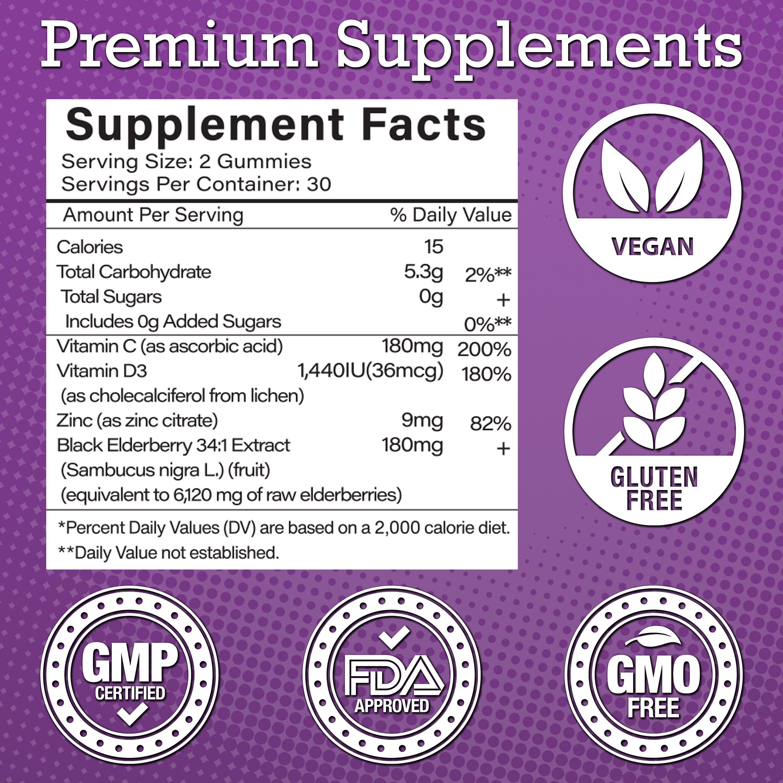 STRONGBERRY Elderberry Immune Gummies