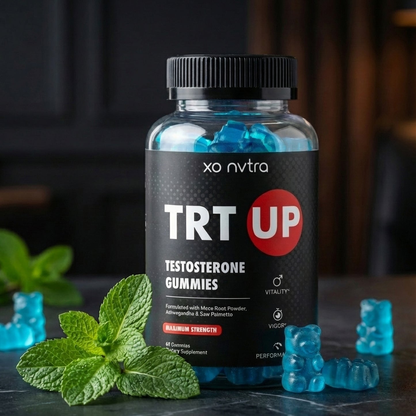 (2 Pack) TRT UP Testosterone Booster Gummies