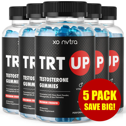 (5 Pack) TRT UP Testosterone Booster Gummies