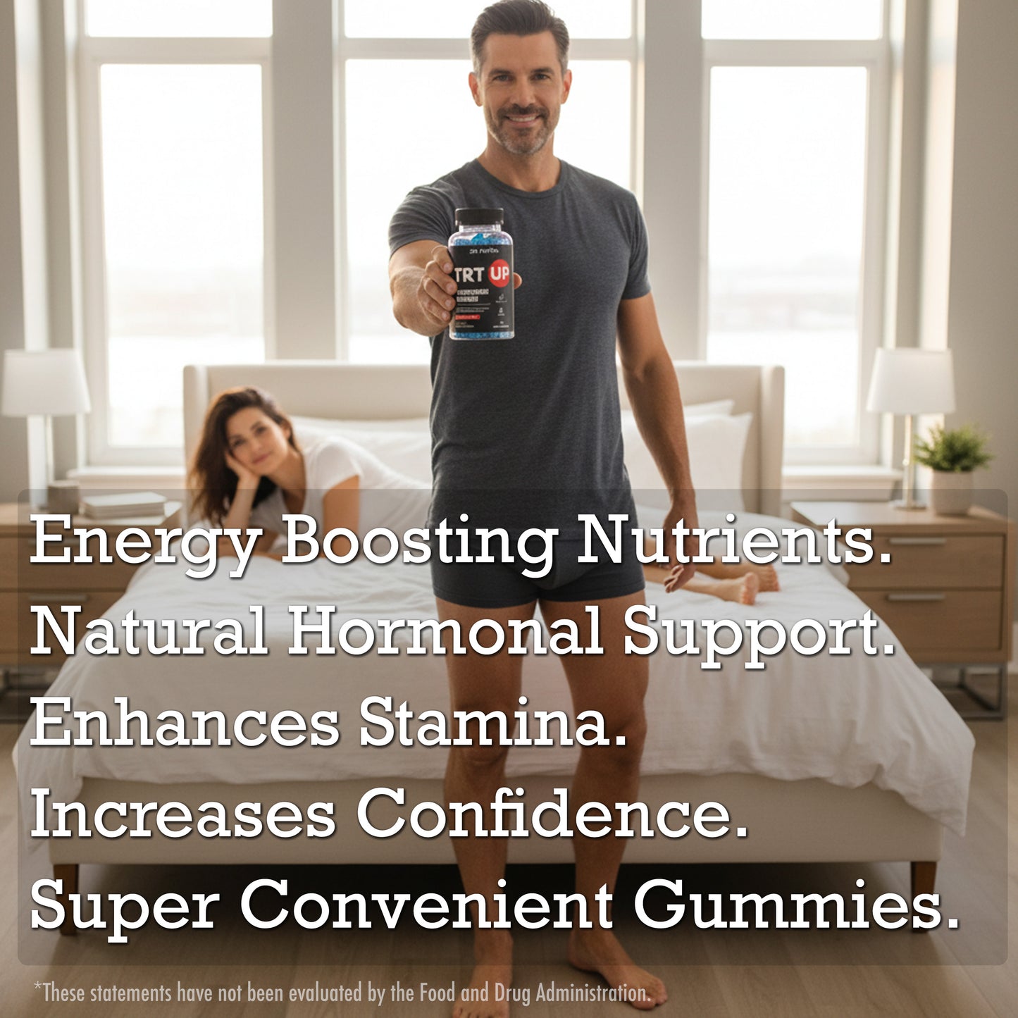 (2 Pack) TRT UP Testosterone Booster Gummies