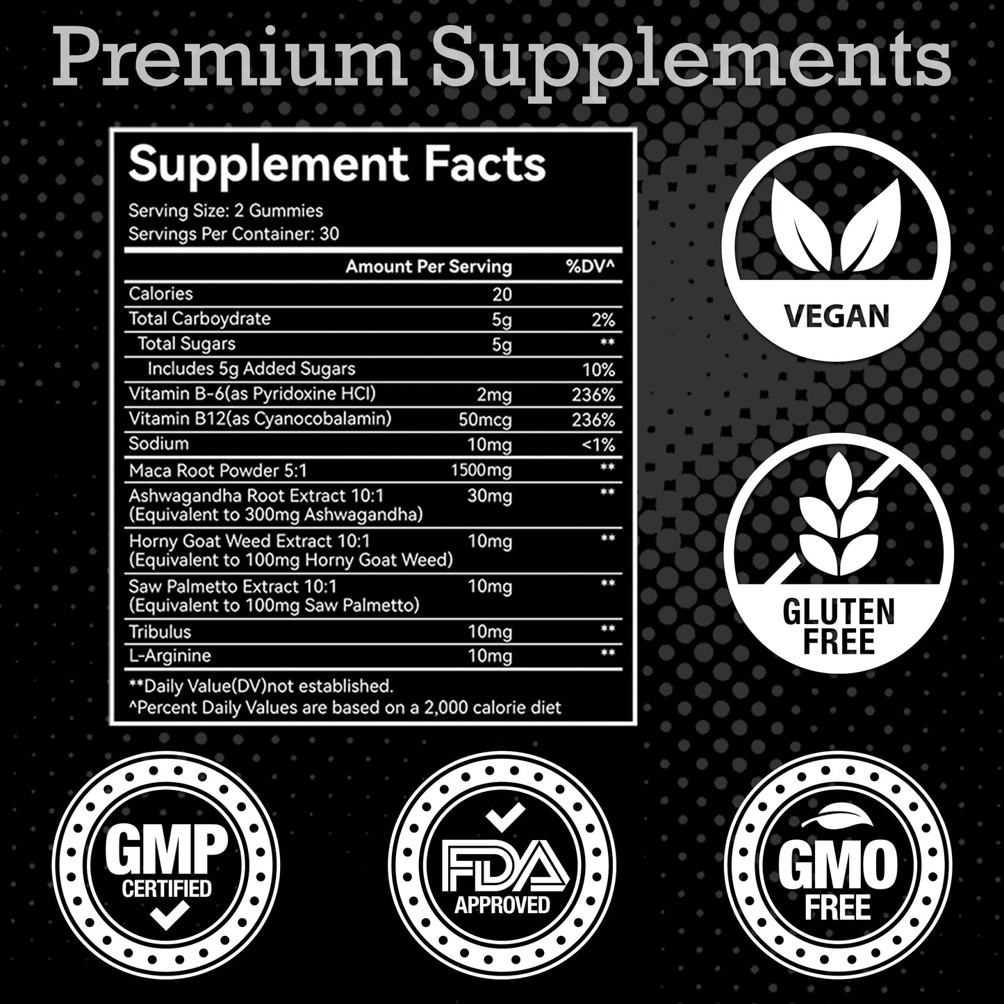 (2 Pack) TRT UP Testosterone Booster Gummies